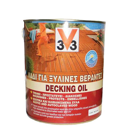 DECKING OIL CLEAR 5L V33