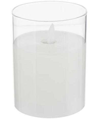 SENA LED GLASS CANDLE 7.5X10