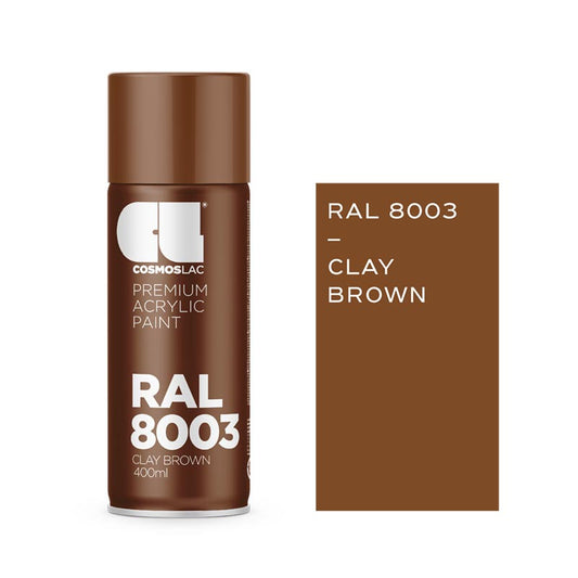 SPRAY CLAY BROWN RAL8003 N324 400ML COSMOSLAC