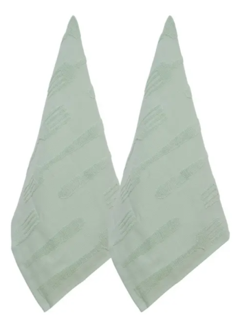 KITCHEN TOWEL TERRY X2 45X70CM CELADON GREEN