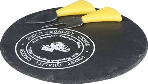 CHEESE SET SLATE D23CM 3PCS ALPINA CB