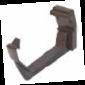 BRACKET GUTTER PLASTIC ΒROWN