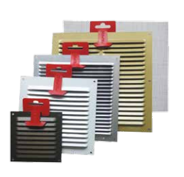 VENTILATION GRILL INOX 0.8MM 25X25CM + NET