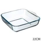 GLASS SQUARE DISH  22