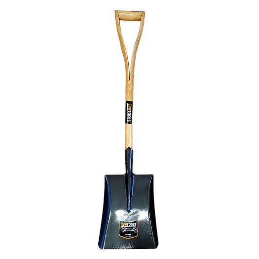 METAL SHOVEL WITH WOODEN HANDLE SQUARE