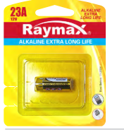 RAYMAX BATERRY ALKALINE  23A 12VOLTS