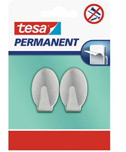 TESA 2PCS HOOK METAL OVAL