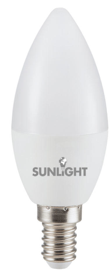 SUNLIGHT LED C37 CANDLE 4.5W 470LM DAY LIGHT 6500K