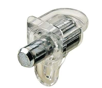 SHELF SUPPORT PINS PEG STUD STEEL CLEAR 5MM 1000PCS