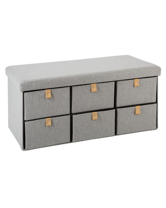 DOUBLE FOLDING STOOL 6DR GREY