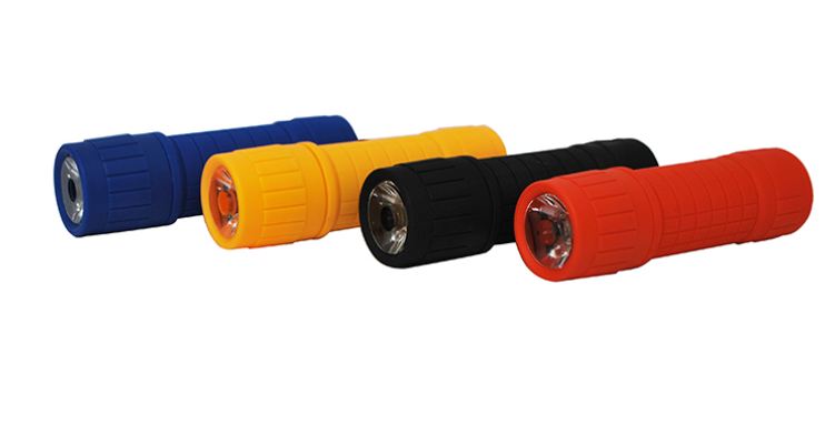 FAROS 9 LED RUBBER FLASHLIGHT