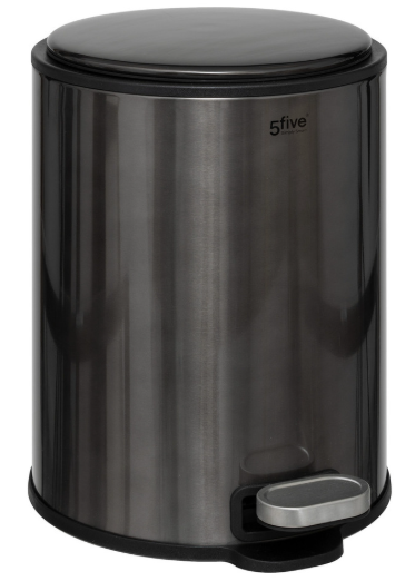 DUSTBIN MET 6L CARBONE DELTA