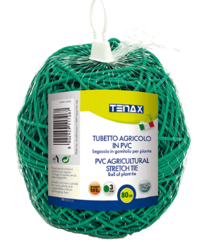 STRETCH TIE TUBE 500GR 80M 3MM GREEN