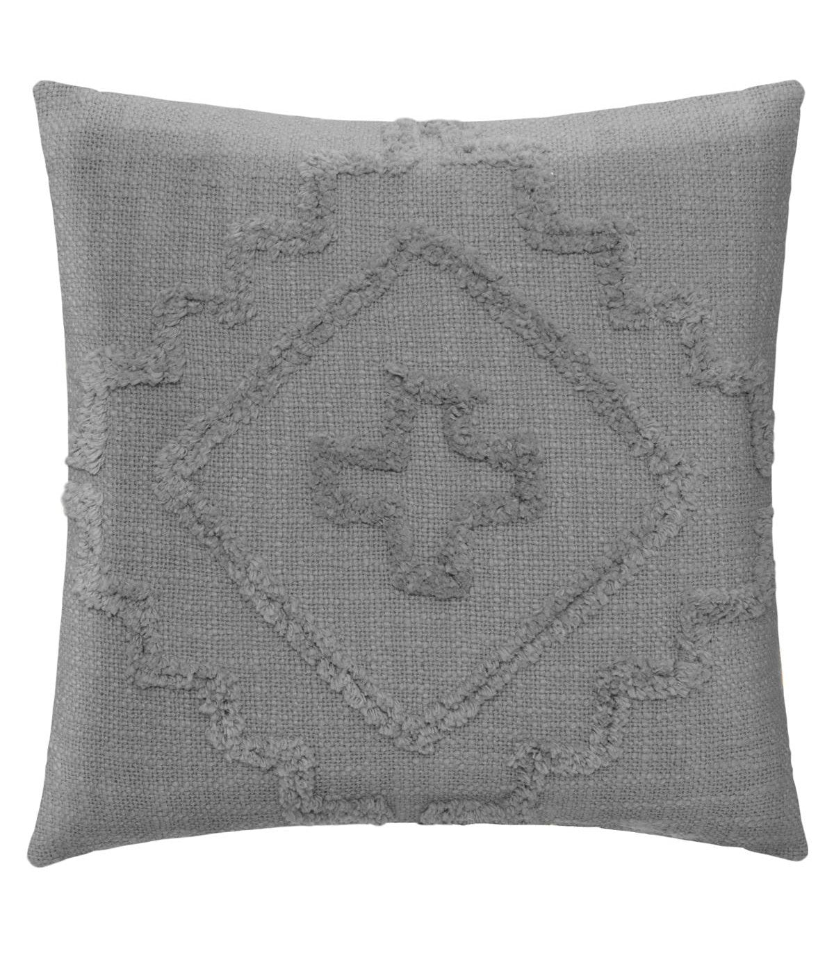 CUSHION TUFTED INCA GRAY 40X40