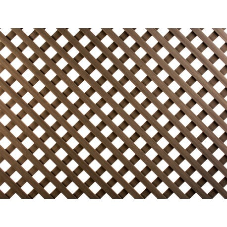 TRELLIS FIXED PLASTIC BROWN CE 1X2M 18MM