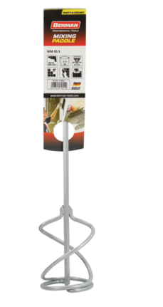 MIXING PADDLE FOR TILE ADHESIVES&PLASTER MORTARS 10MM Ø85MM L:400MM BENMAN