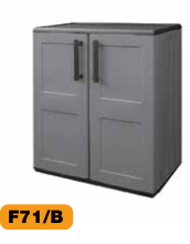 PLASTIC CABINET HALF  HEIGHT 68X37X84CM