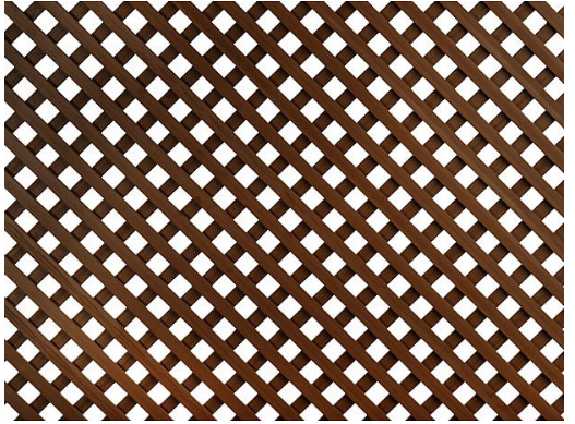 FIXED PLASTIC TRELLIS CE 0.8X1.8M 18MM BROWN