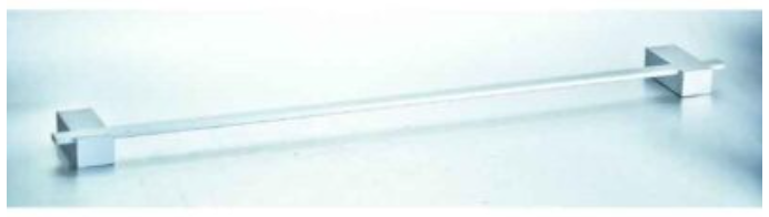 ALUMINIUN SINGLE TOWEL HOLDER 60CM LAMBOUSA