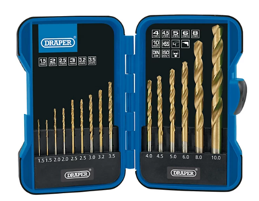 TITANIUM DRILL BIT SET 15PCS