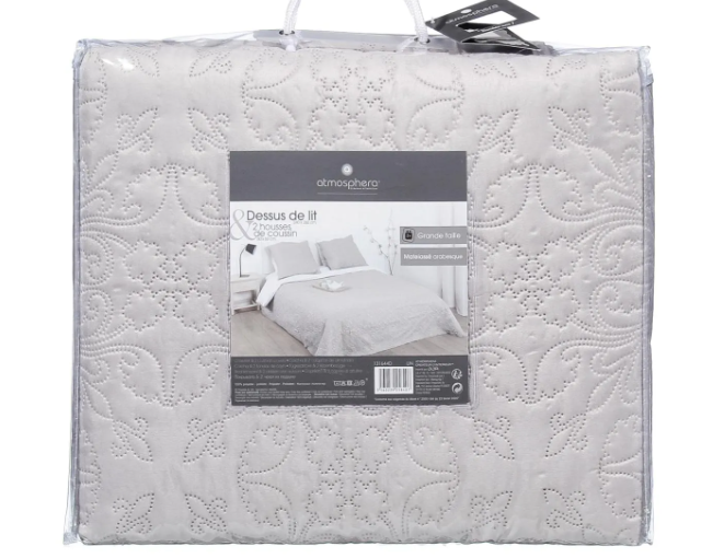 LINEN COVERLET +2CUSHION COVER