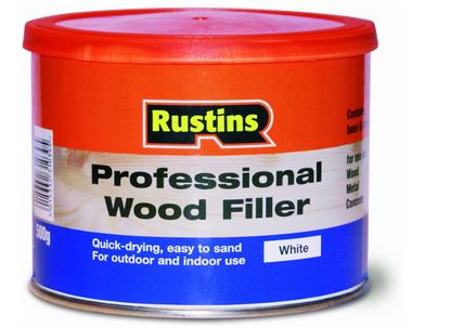 PROFESSIONAL WOOD FILLER WHITE RUSTINS 500GR