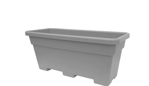 FLOWER POT MAXI 60X32X28CM GREY