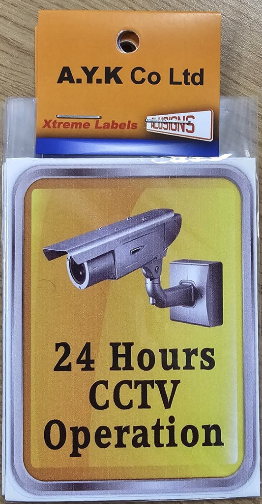 SIGN PAPER CCTV 2 8X8 [2PCS PER PACK]