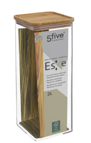 ΔΟΧΕΙΟ ΤΕΤΡΑΓΩΝΟ BAMBOO 2L ESKE