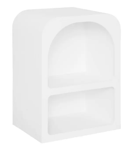 SOLEYA 2 TIERS BEDSIDE TABLE H55CM WHITE