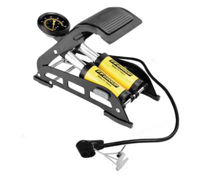 TWIN BARREL FOOT PUMP 7BAR /100PSI FF GROUP