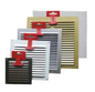VENTILATION GRILL INOX 0.8MM 17X17CM + NET