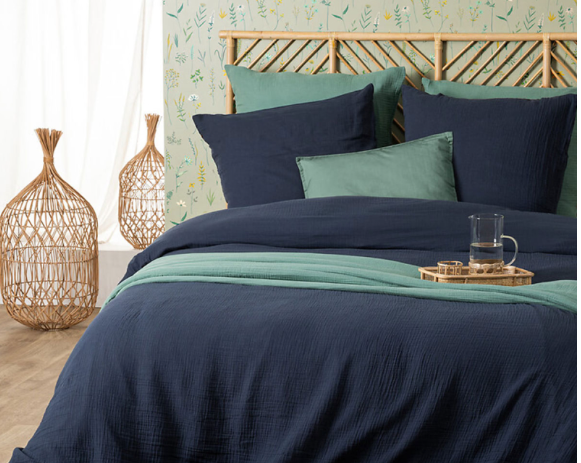 DUVET SET DBL GAZE BL 240X220