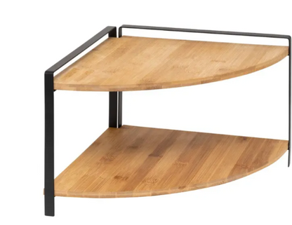 2TIERS CORNER SHELF ORDERA BLK