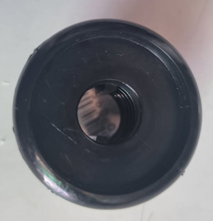 CABINET KNOB PLASTIC BLACK