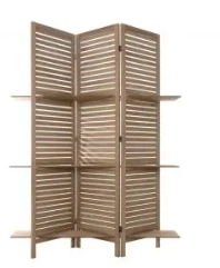 WOOD SCREEN 3 SHELVES