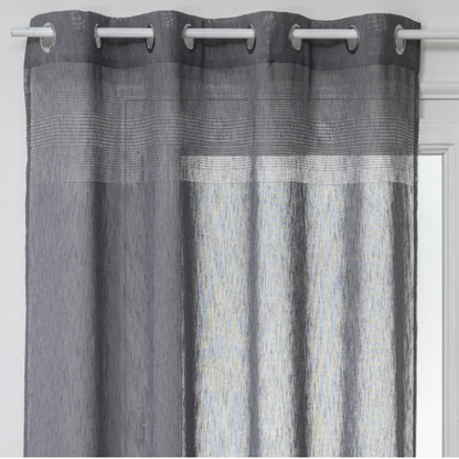 NET CURTAIN SAB GREY 140X240