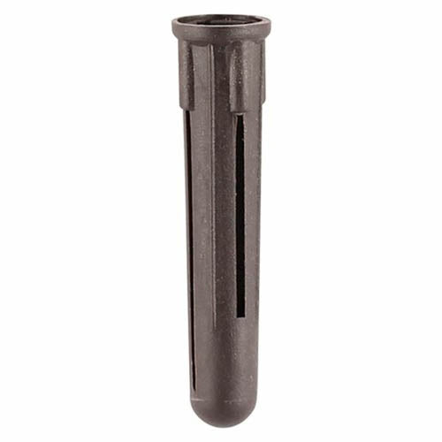 PLASTIC PLUGS BROWN SCREW 5-6MM DRILL 7MM 100PCS
