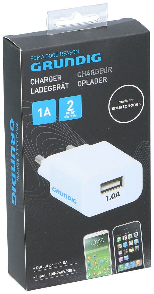 CHARGER 1X1A ABS GRUNDIG WHITE CBW