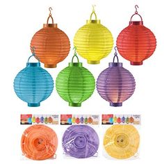 PAPER LANTERN 20CM 6ASS