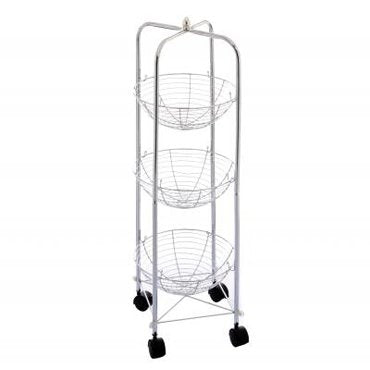 3 TIER ROUND TROLLEY