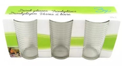 DRINK GLASS 25CL 3PCS