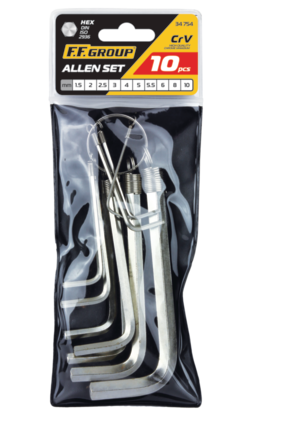 HEX KEY WRENCH SET 10PCS FF GROUP