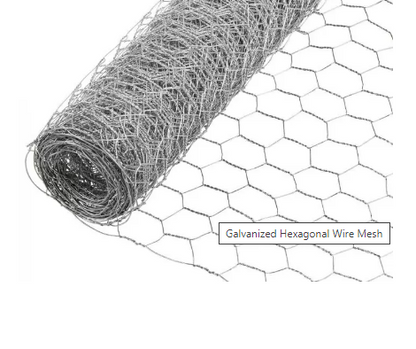 STEEL MESH HEXAGONAL 13X13MM 22G 100CM
