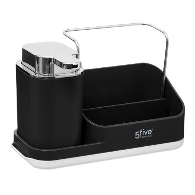 SINKCADDY WITH DISPENSER BLACK NEO