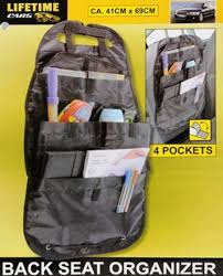 CAR BACKSEAT ORGANIZER LIFETIME CARS
