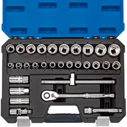 SQ. DR. SOCKET SET 1/2" 30PCS