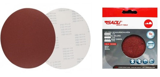 SADU 5PCS QUICK GRIP 150 VELGRO SAND PAPER G180