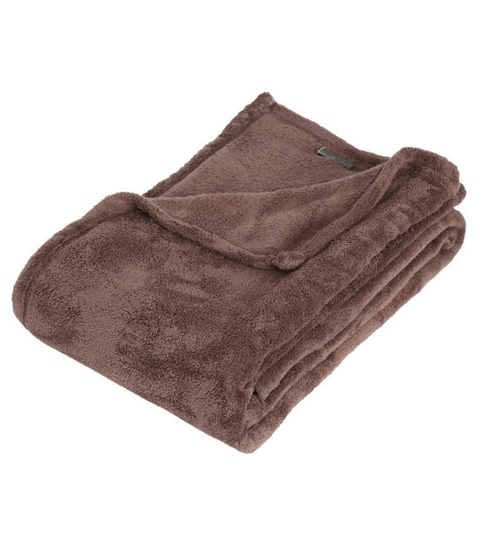 MICROFIBRE BLANKET TAUPE 130X180