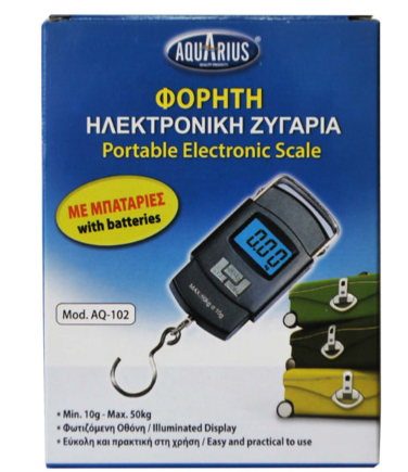 AQUARIUS PORTABLE ELECTRONIC SCALE AQ102